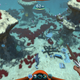 Wreckage, being guarded by a monster that likes to hide under the sand and scare the hell out of you.